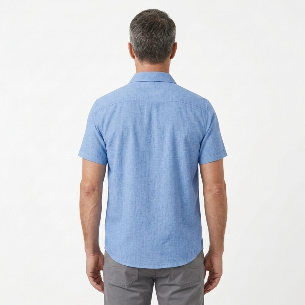Polo homme coupe ajustée avec poche poitrine — bureau &amp; loisirs
