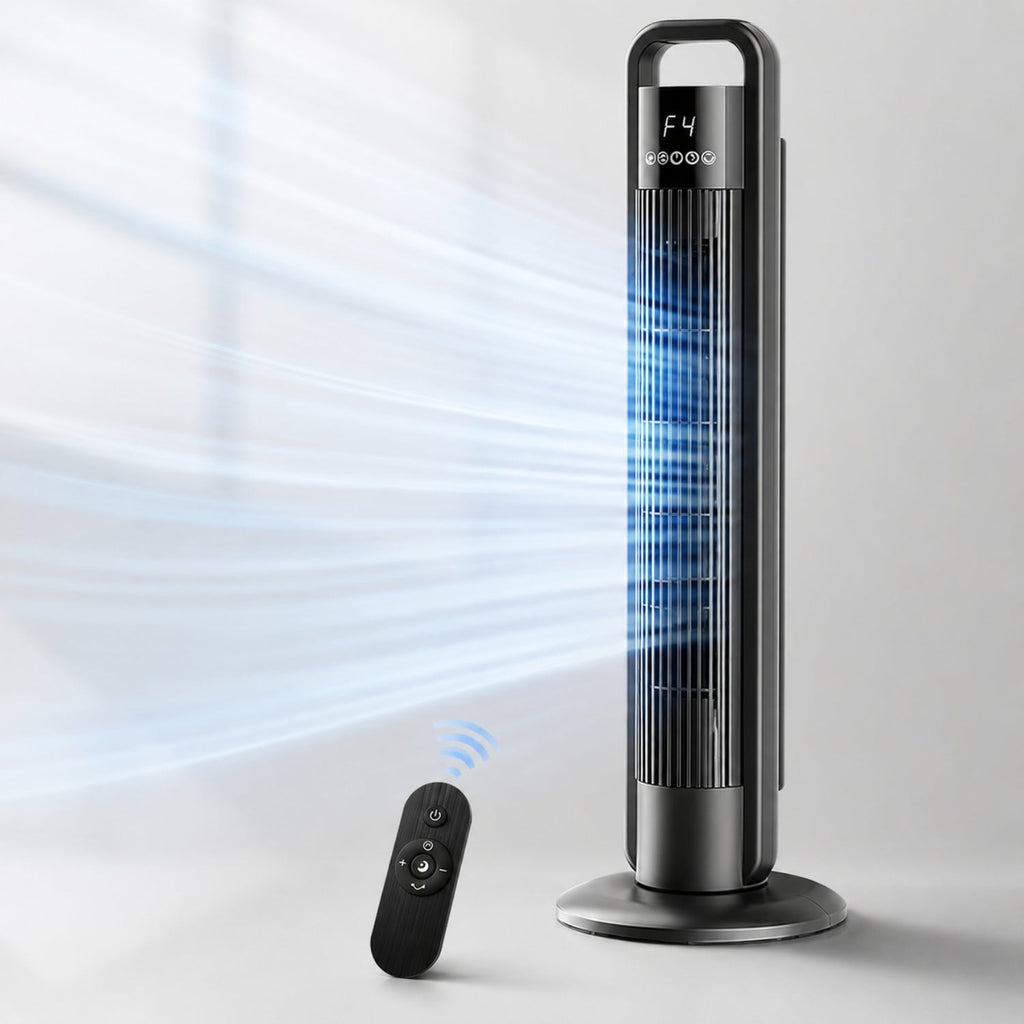 Ventilateur Colonne avec Télécommande, Oscillation et 4 Vitesses