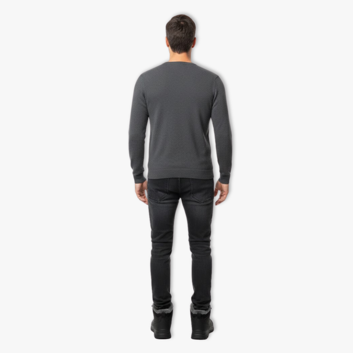 Bottes de Neige Homme – Bottes d’Hiver Chaudes avec Doublure Peluche pour Randonnée