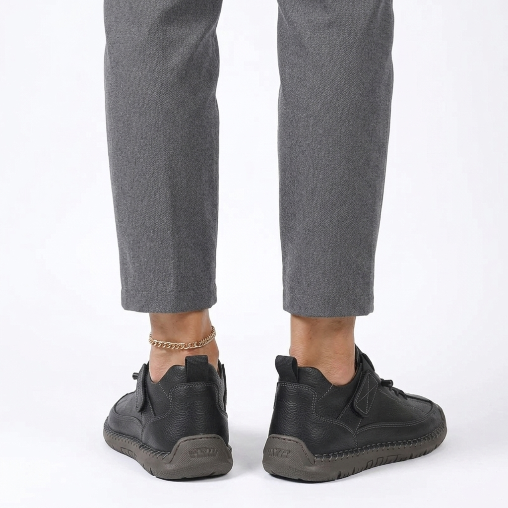 Tennis femme confort — lacets et surpiqûres — style décontracté