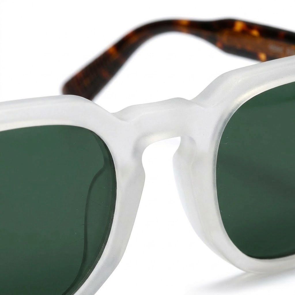 Lunettes de Soleil Polarisées Carrées avec Monture en Polycarbonate et Protection UV400