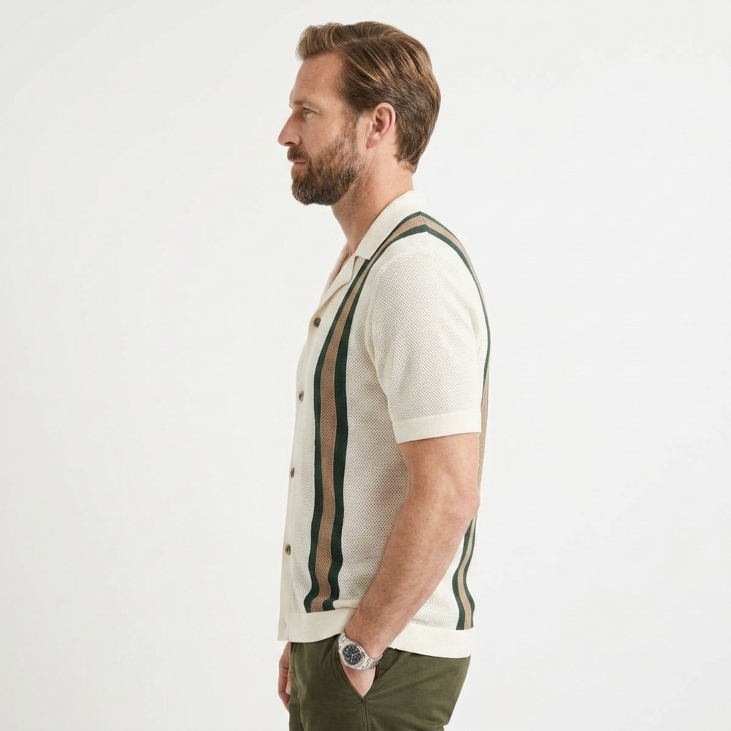 Haut en maille rayé pour homme — vacances