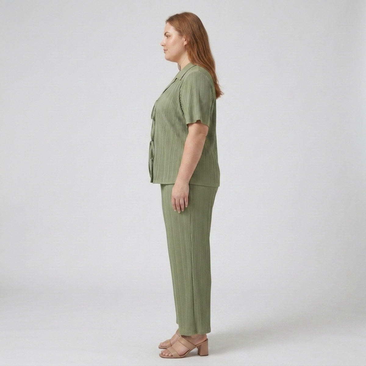 Ensemble pantalon deux pièces grande taille pour femme