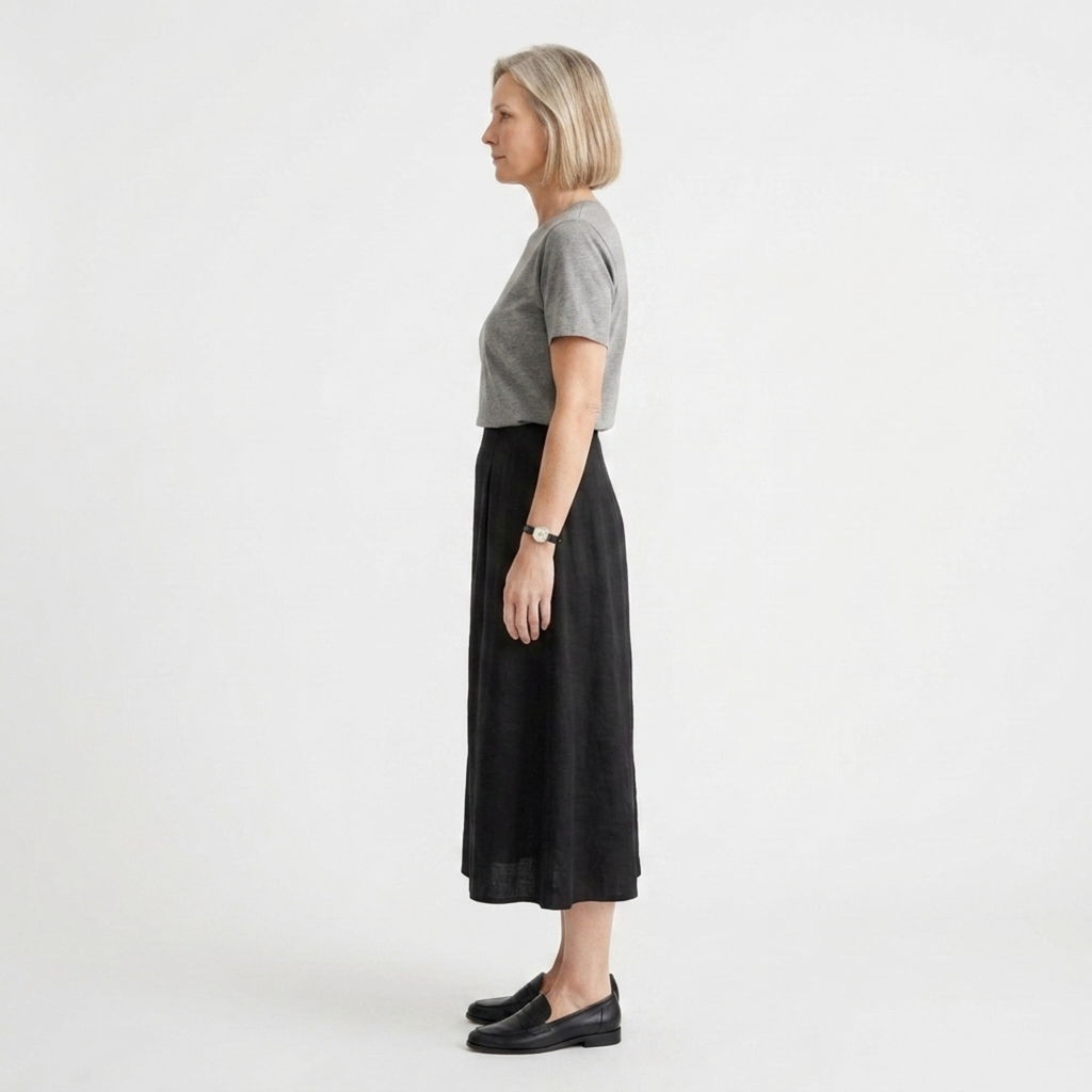 Jupe maxi longue satinée — taille haute coupe droite — tenue de soirée