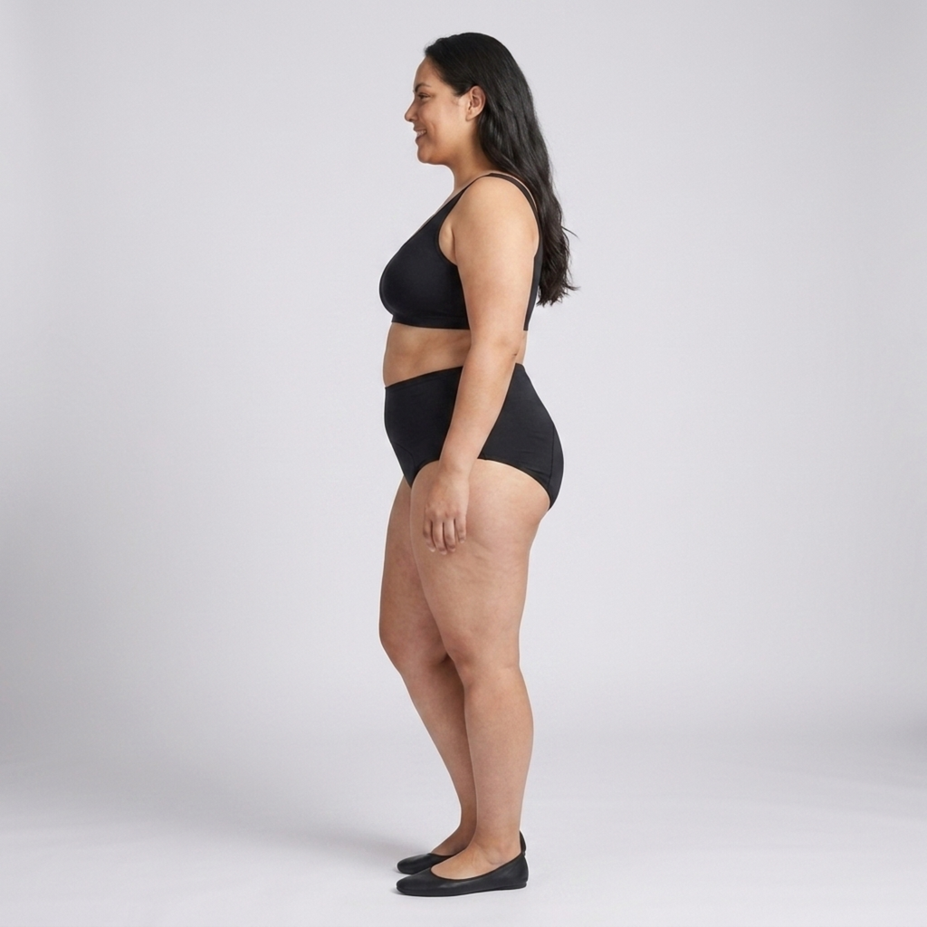 Culotte menstruelle grande taille pour femme étanche lot de 5 slips absorbants
