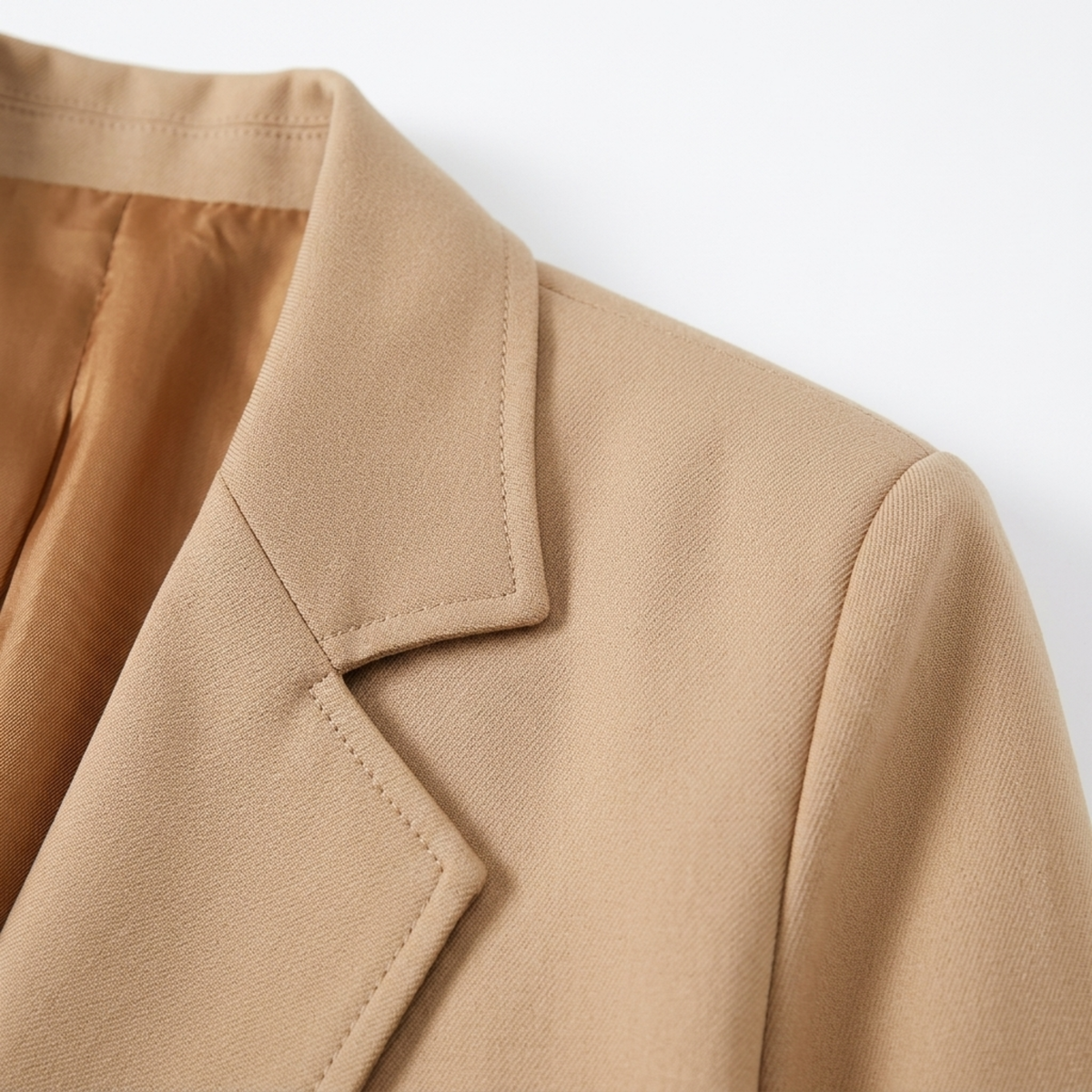 Blazer en Polyester Femme – Fente Latérale et Boucle Dissimulée Coupe Ample