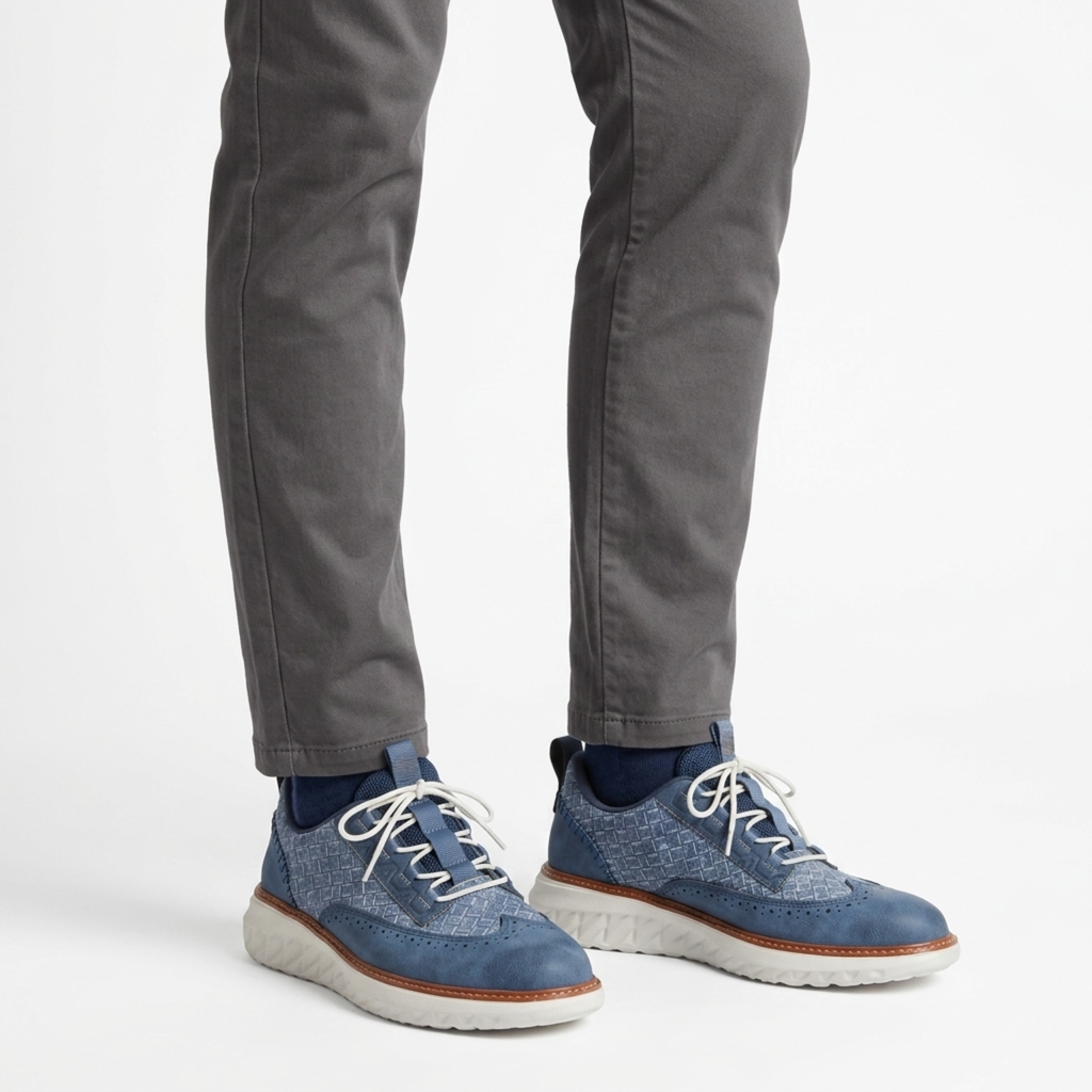 Sneakers cuir véritable — chaussures de marche confortables — loisirs