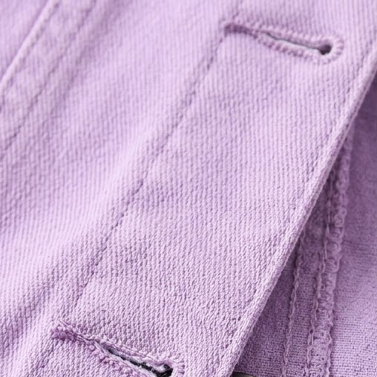 Veste en Jean Courte avec Boutons et Poches de Poitrine pour Femme