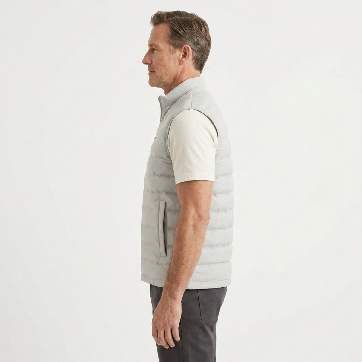 Gilet sans manches homme — coupe ajustée — extérieur et loisirs