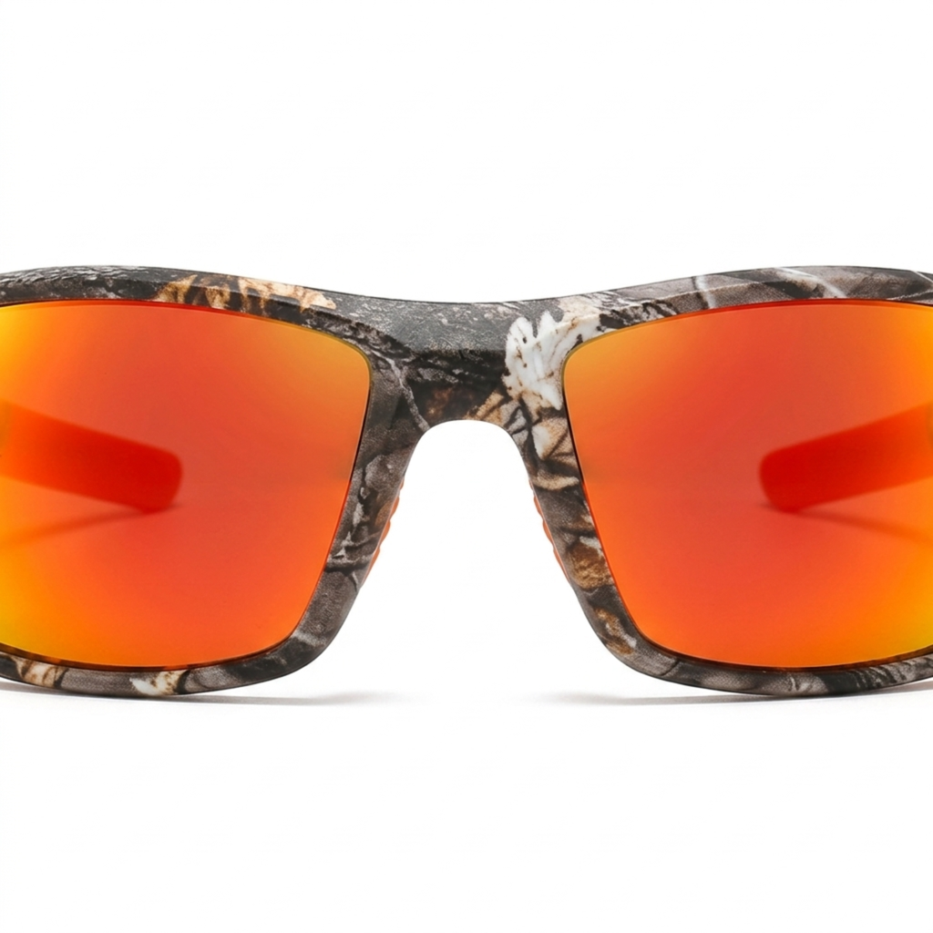 Lunettes de soleil sport — verres polarisés et monture camouflage