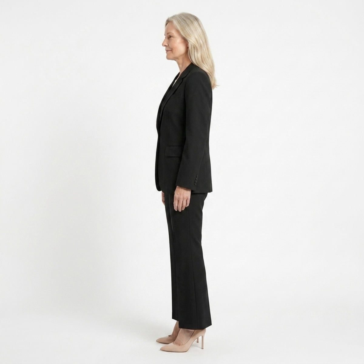 Costume femme veste et pantalon — coupe ajustée deux pièces — formel
