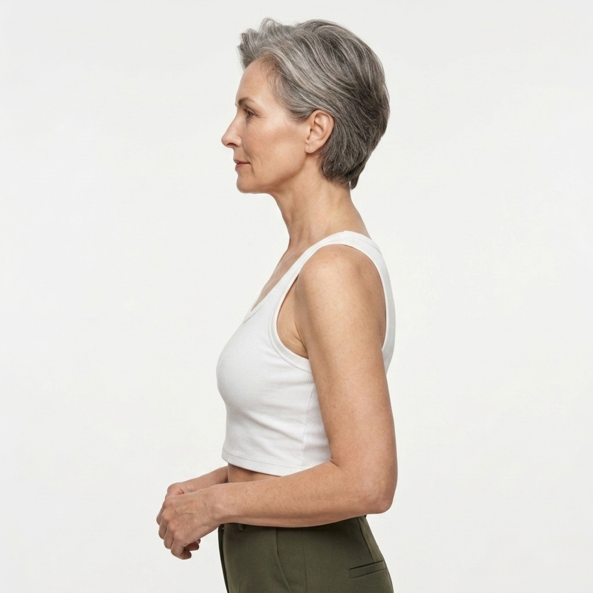 Débardeur crop top femme — maille côtelée — col carré — plage et vacances