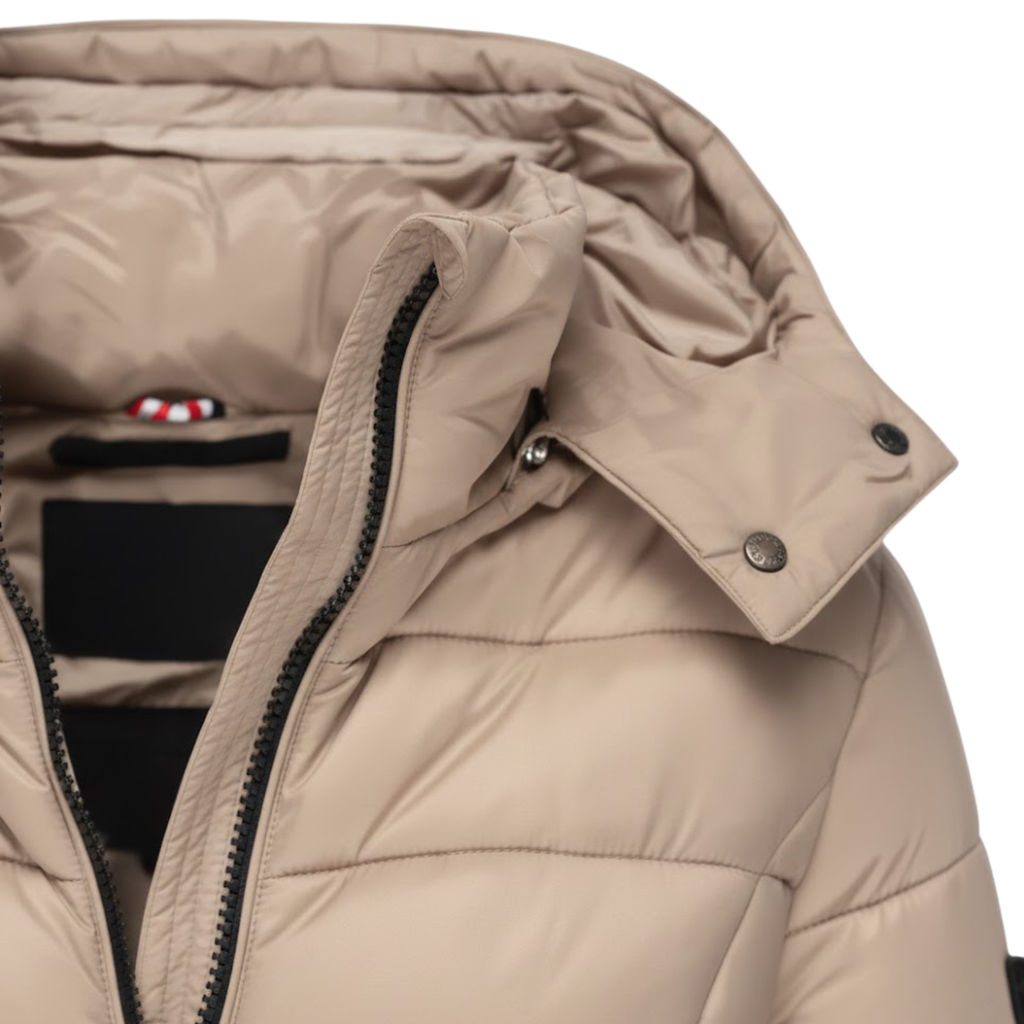 Parka Femme Mi-Longue Matelassée à Capuche