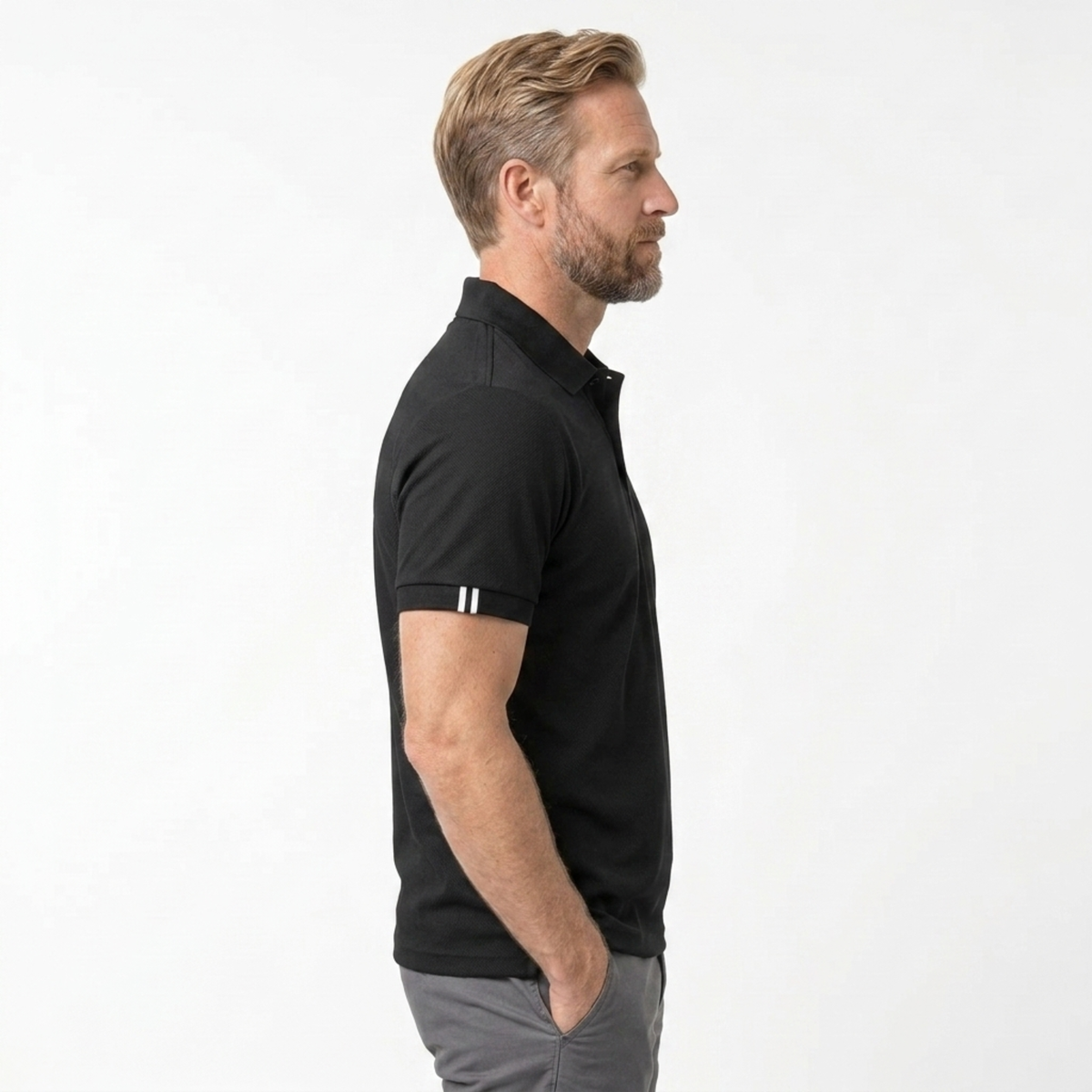 Polo d'été pour hommes — manches courtes et coupe classique — style décontracté