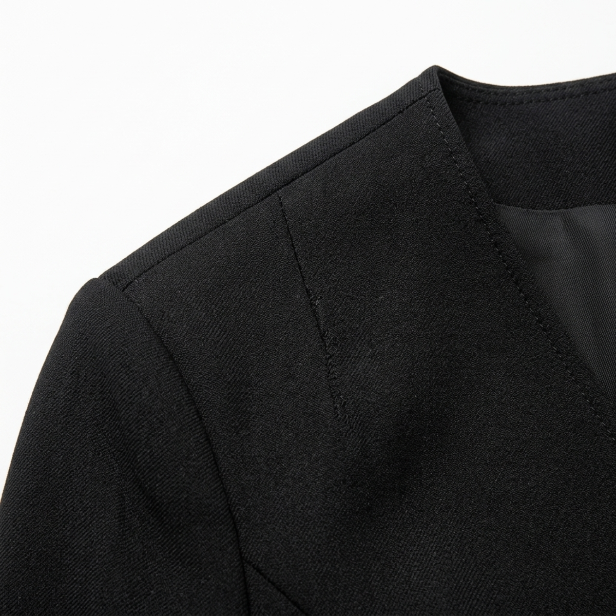 Blazer en Polyester Femme – Col V et Ceinture Coupe Ajustée Élégante
