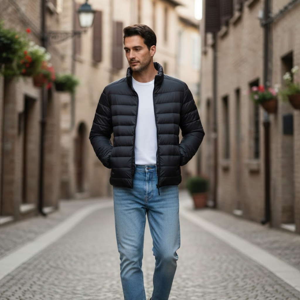 Veste en Duvet de Canard Homme – Ultra-Légère Imperméable et Compressible