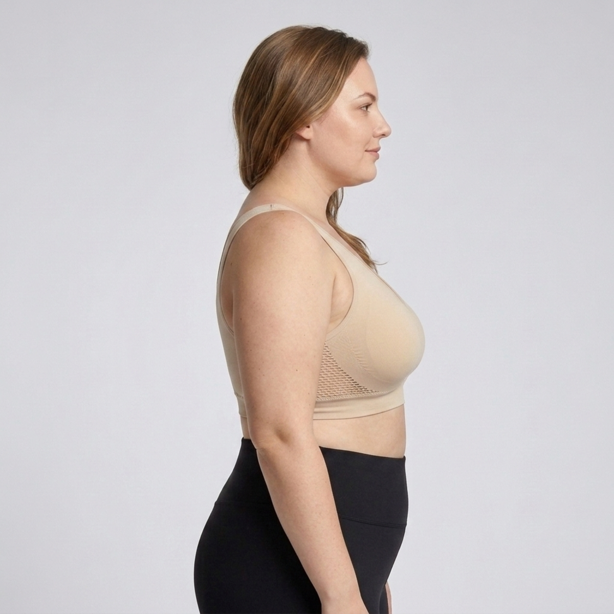 Soutien-gorge de sport grande taille pour femme en coton respirant antichoc