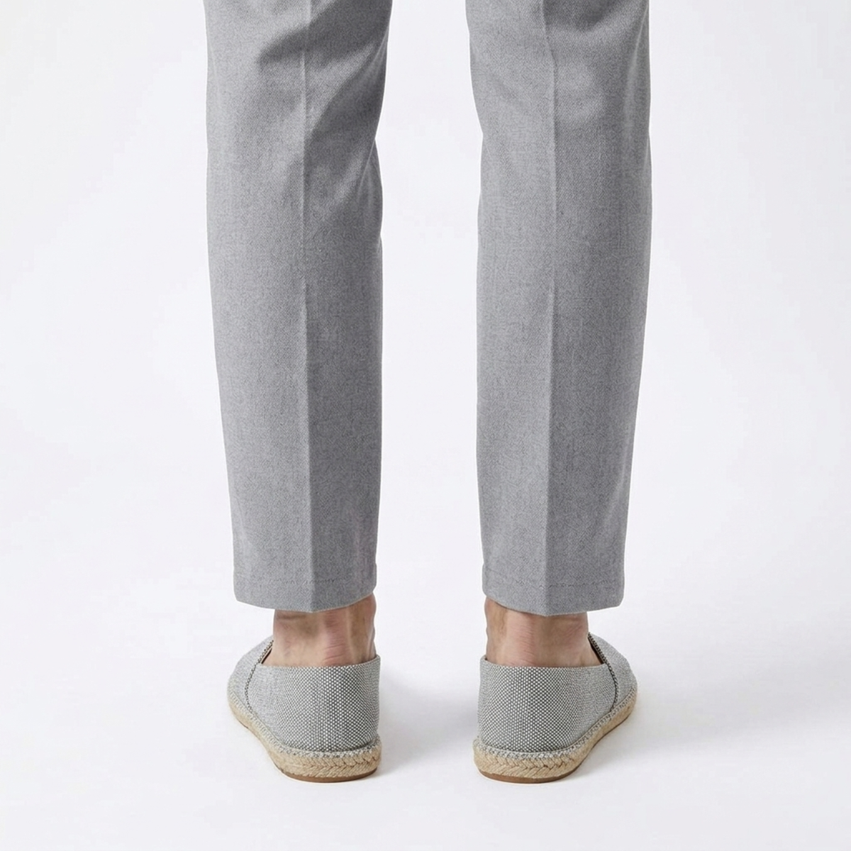 Espadrilles en lin pour homme — mocassins à enfiler en toile — plage et vacances