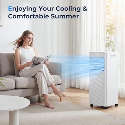 Climatiseur Mobile 3-en-1 9000 BTU avec Ventilation et Déshumidification