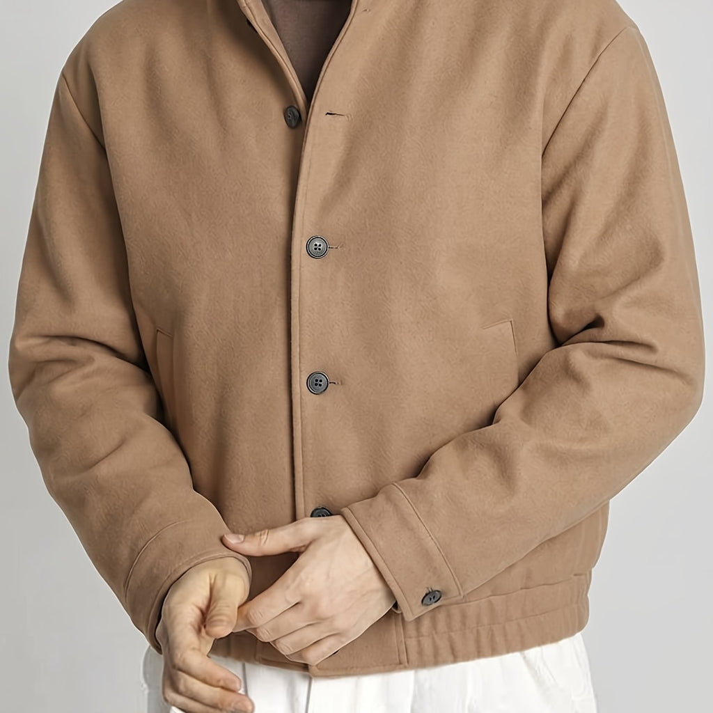 Blouson Boutonné Homme – Coupe Nette et Style Décontracté Raffiné