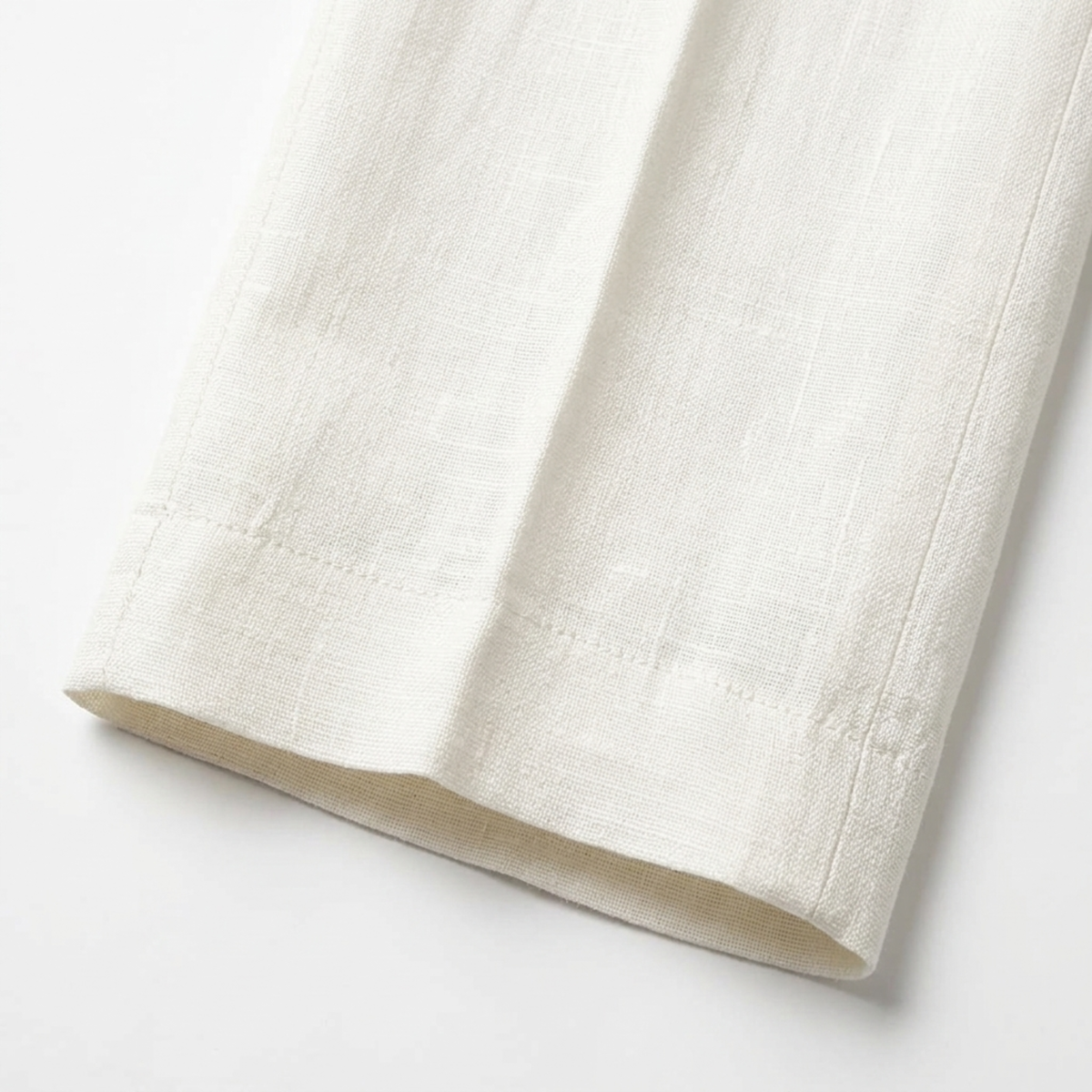 Pantalon habillé homme — 100 % lin — double pli — cérémonies formelles