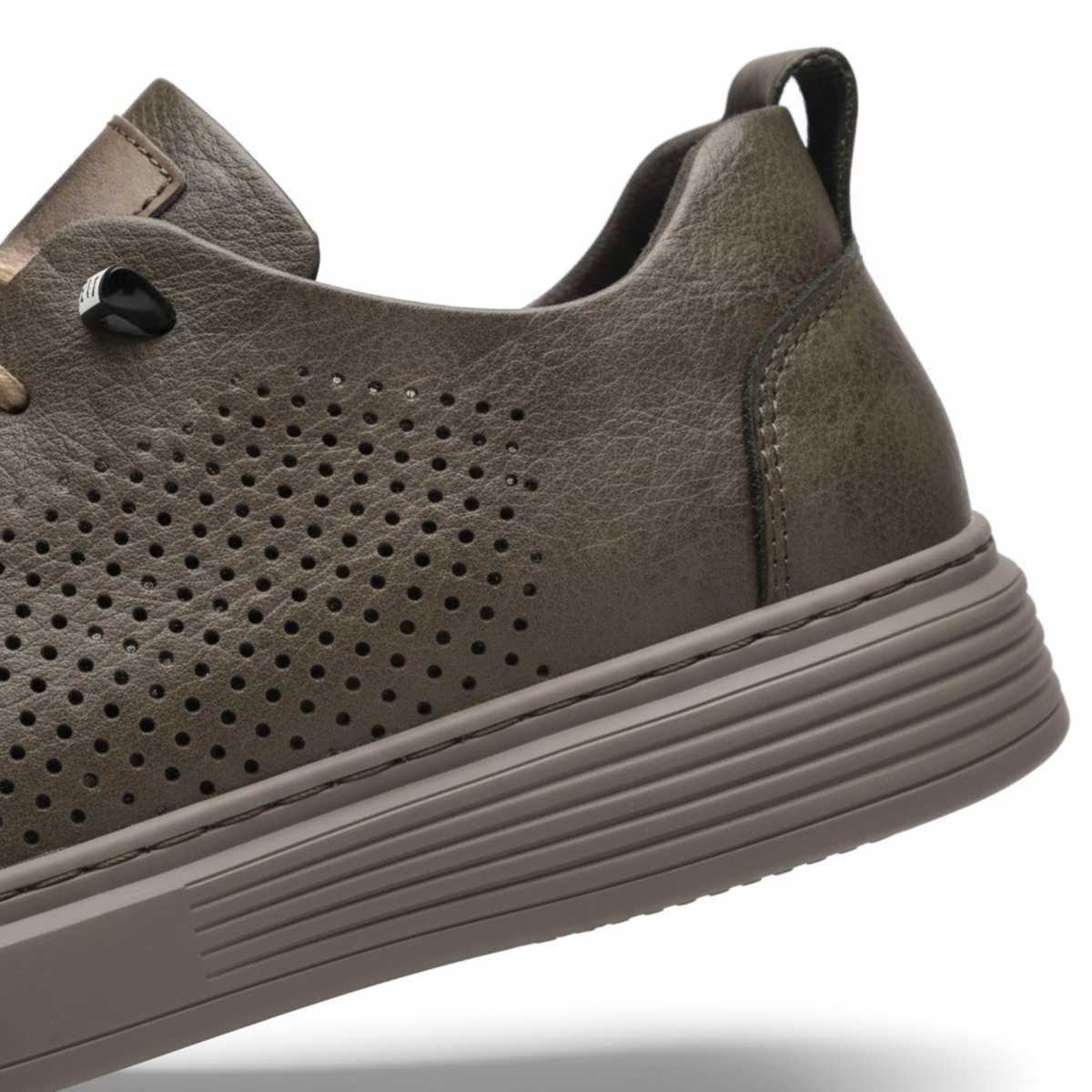Baskets de ville pour homme en cuir véritable chaussures de marche décontractées