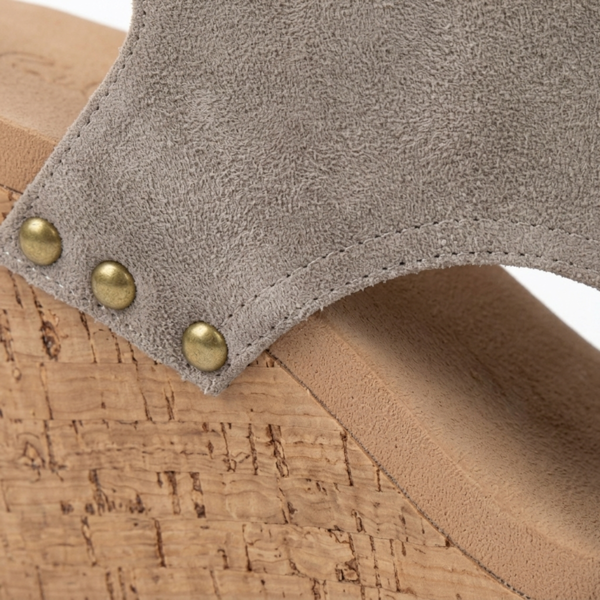Nu-pieds plateforme femme — bride ajustable et clous — loisirs