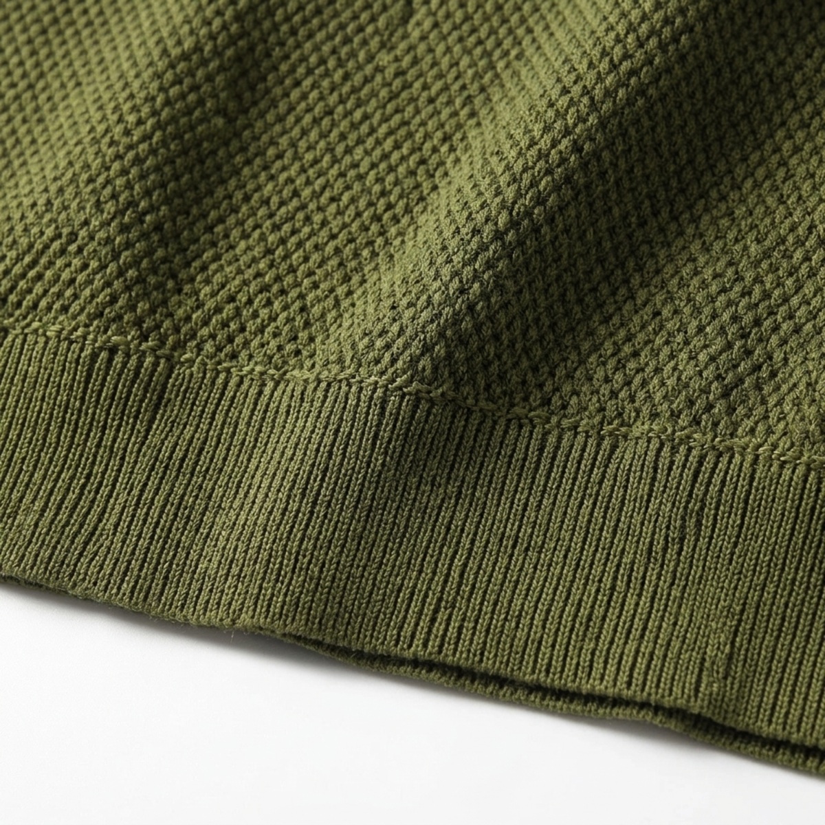 Polo homme en maille piquée texturée à manches courtes — détente