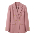 Blazer en Polyester Femme – Croisé et Coupe Ajustée Raffinée Intemporelle