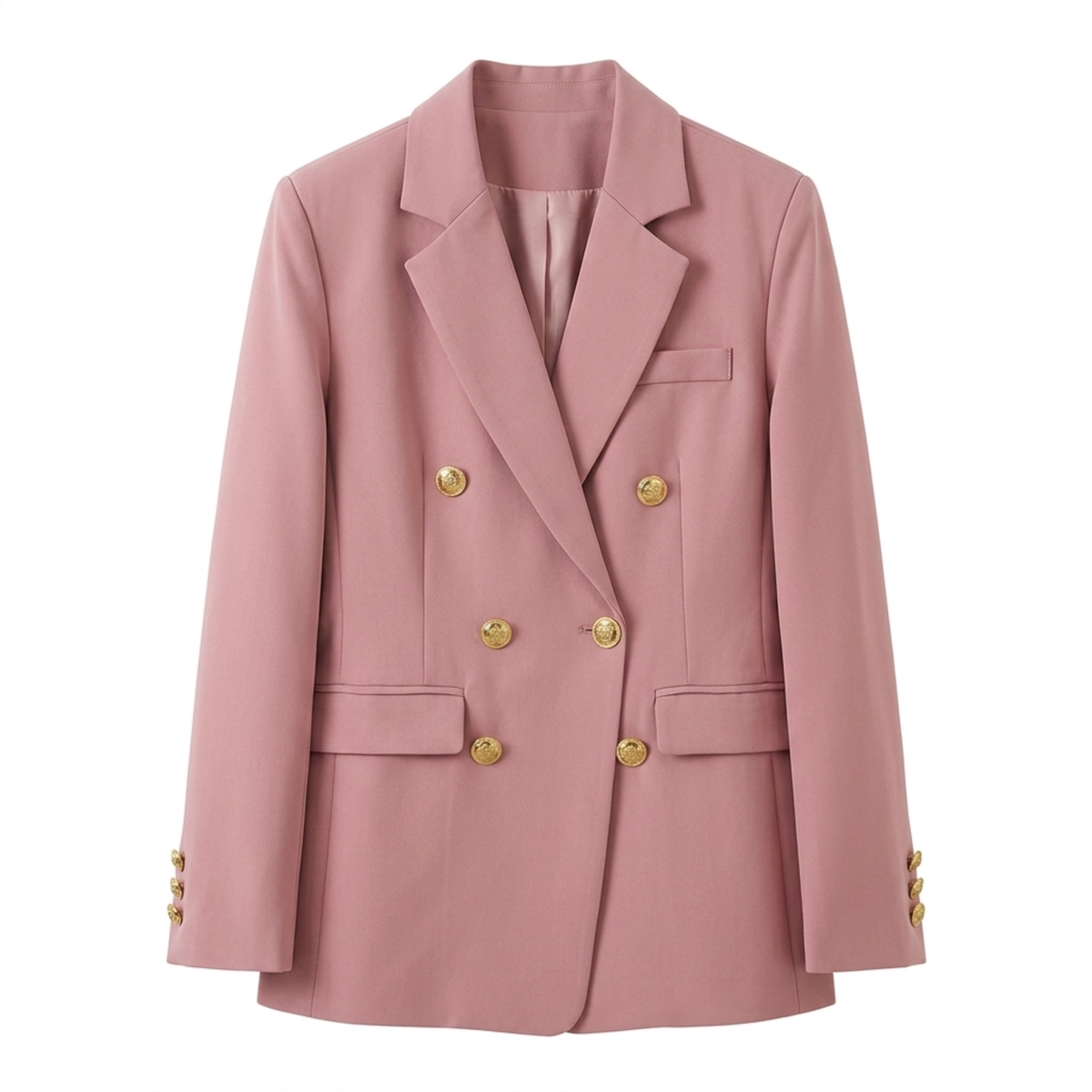 Blazer en Polyester Femme – Croisé et Coupe Ajustée Raffinée Intemporelle