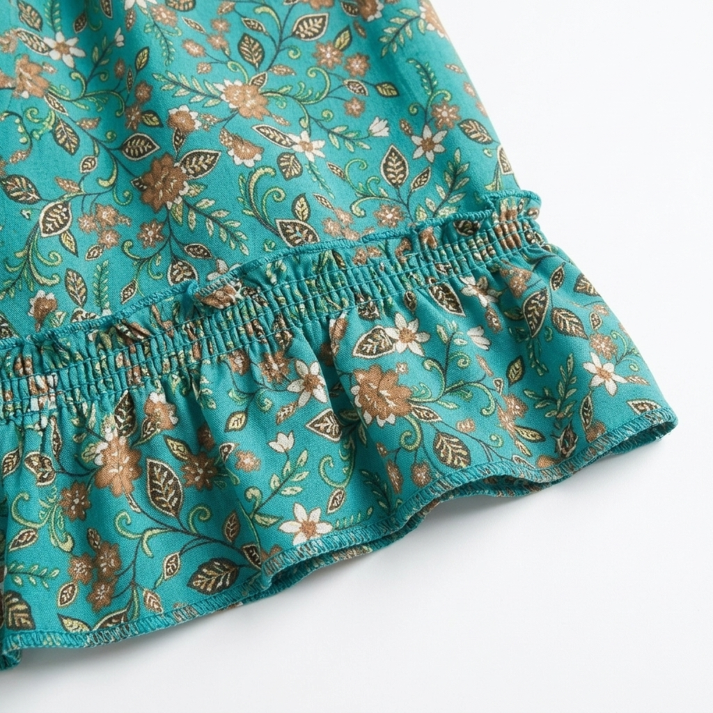 Robe d'été grande taille pour femme évasée à bretelles imprimé fleuri