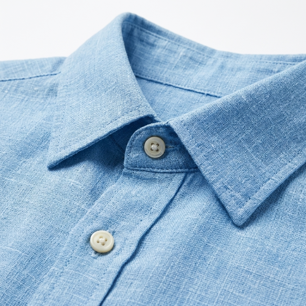 Polo manches courtes homme — mélange de lin respirant — vacances