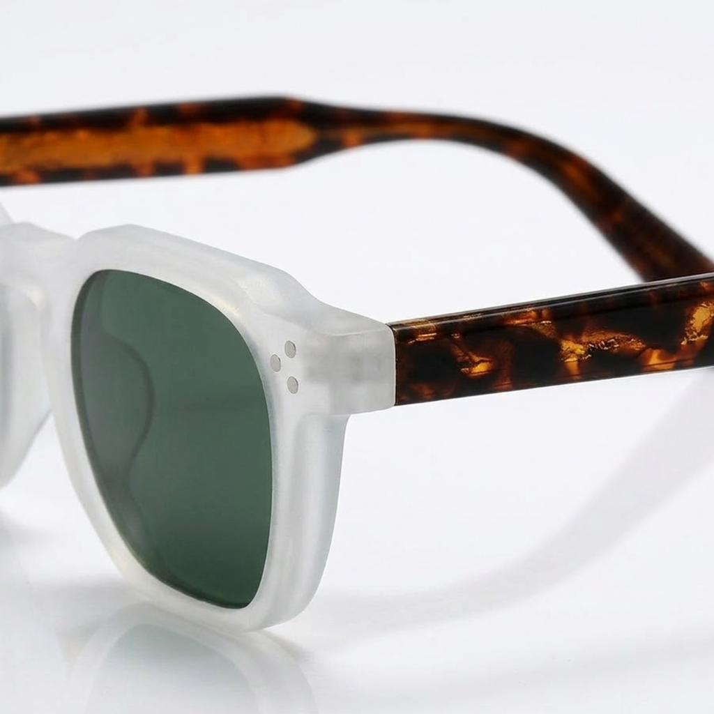Lunettes de Soleil Polarisées Carrées avec Monture en Polycarbonate et Protection UV400