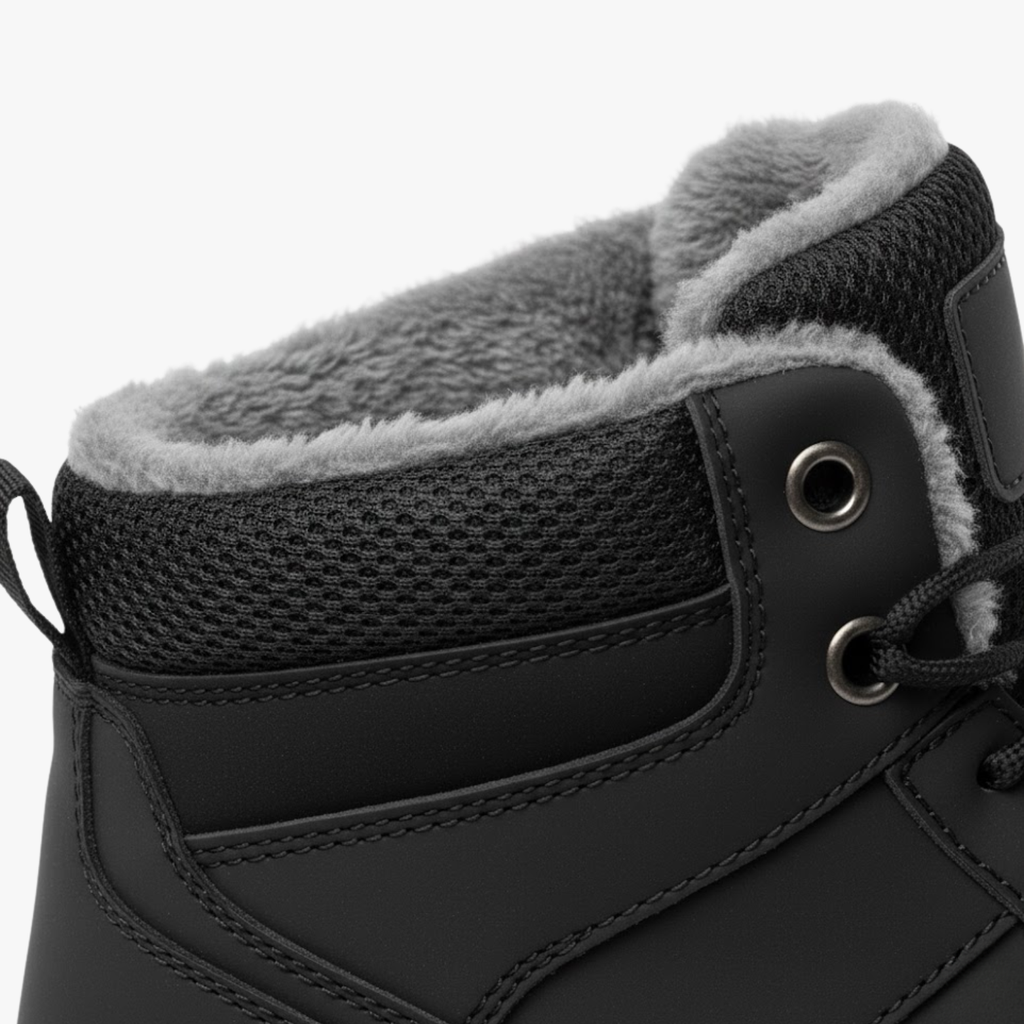 Bottes de Neige Homme – Bottes d’Hiver Chaudes avec Doublure Peluche pour Randonnée