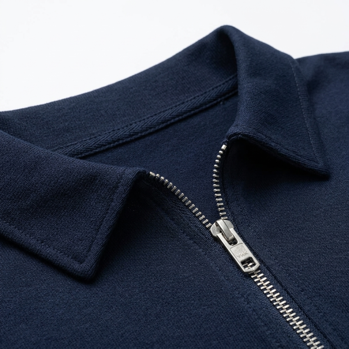 Polo homme avec col zippé et manches courtes — détente