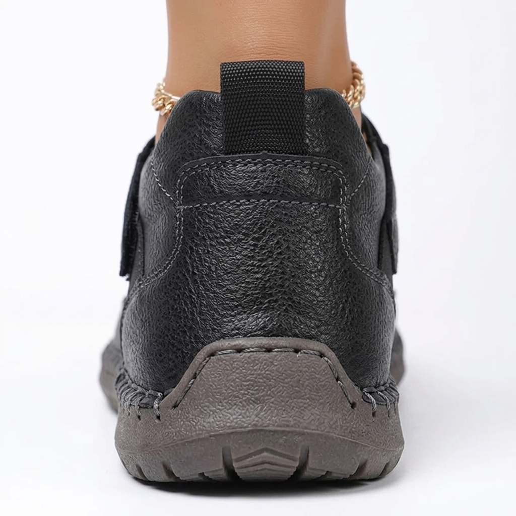 Tennis femme confort — lacets et surpiqûres — style décontracté