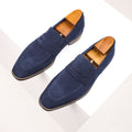 Mocassins en Daim Homme – Bride Penny Semelle Contrastante Style Intemporel