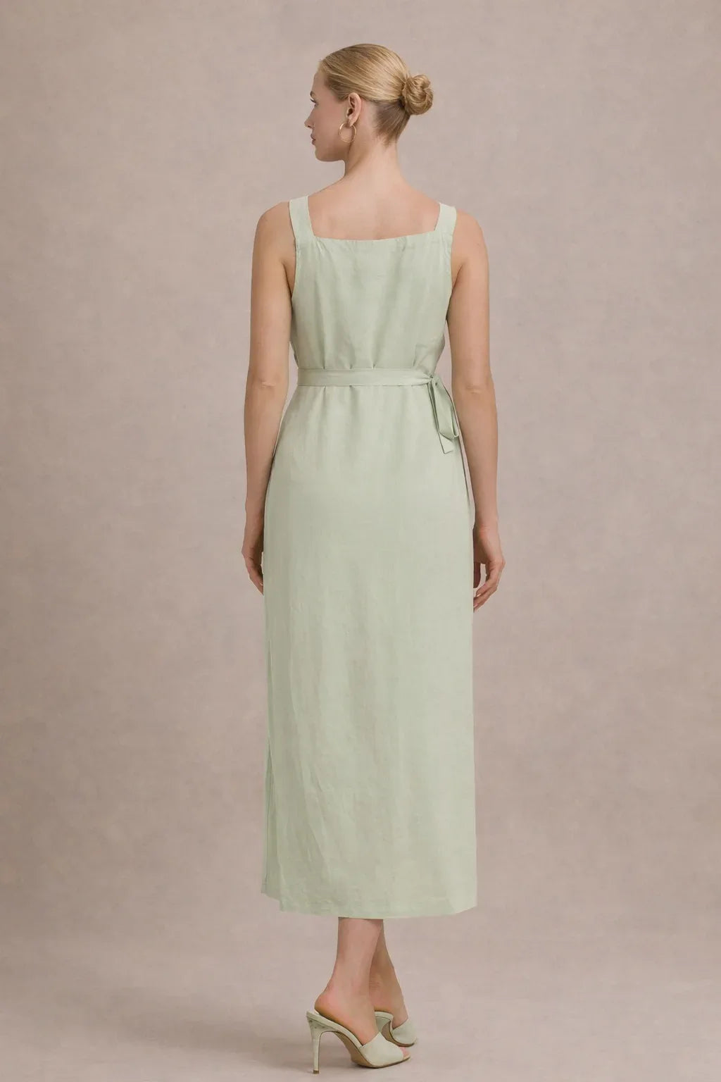 Robe maternité midi empire sans manches