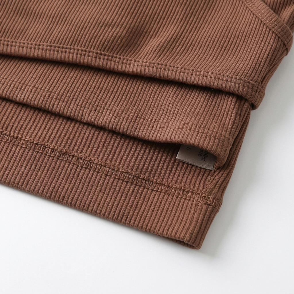 Haut court crop top débardeur — col v — style bohème