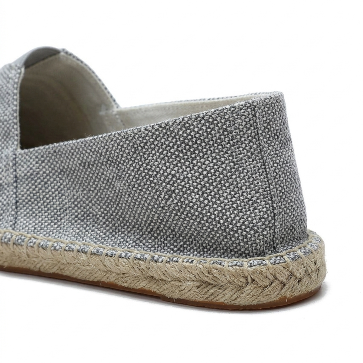 Espadrilles en lin pour homme — mocassins à enfiler en toile — plage et vacances