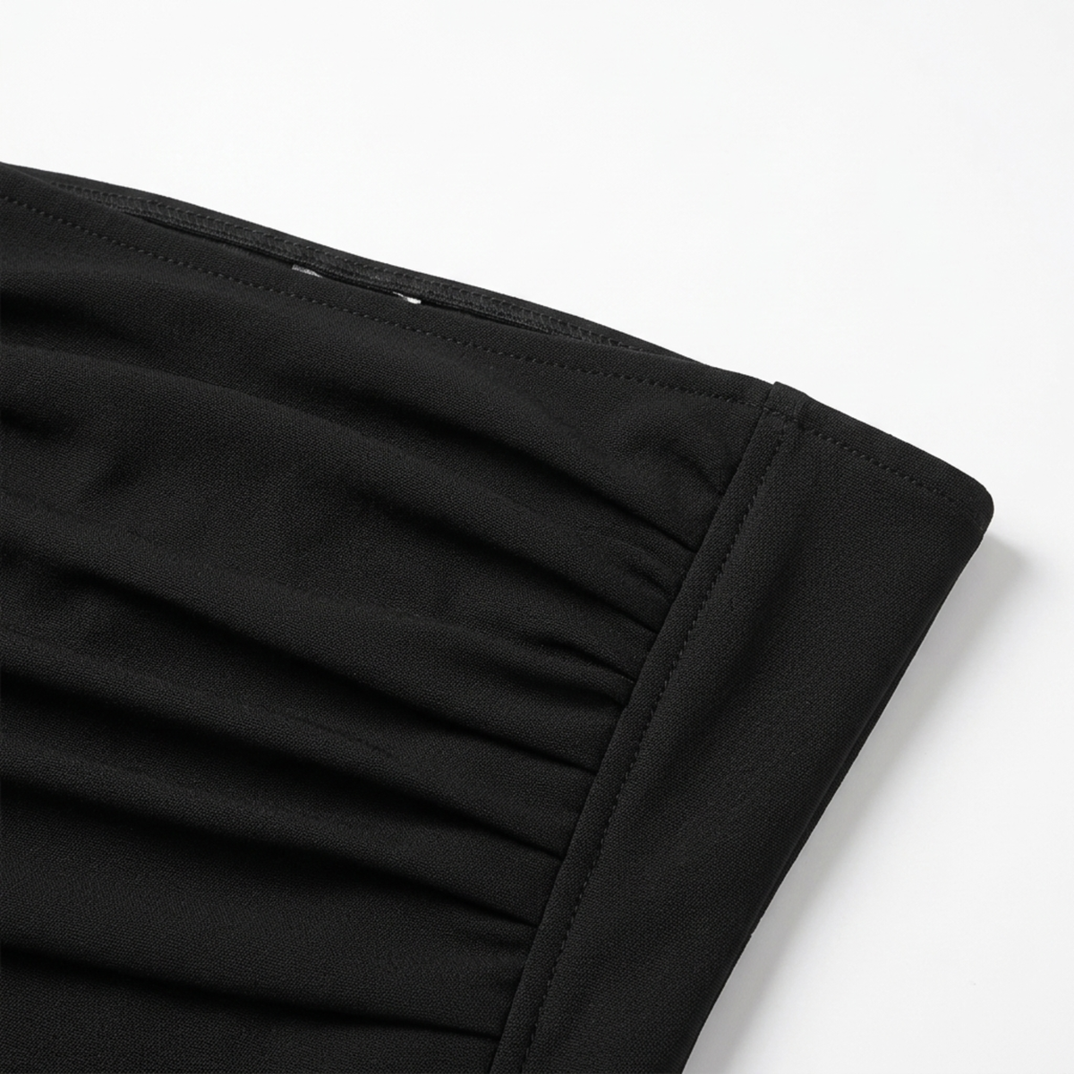 Robe de soirée longue — coupe sirène froncée avec fente | gala formel