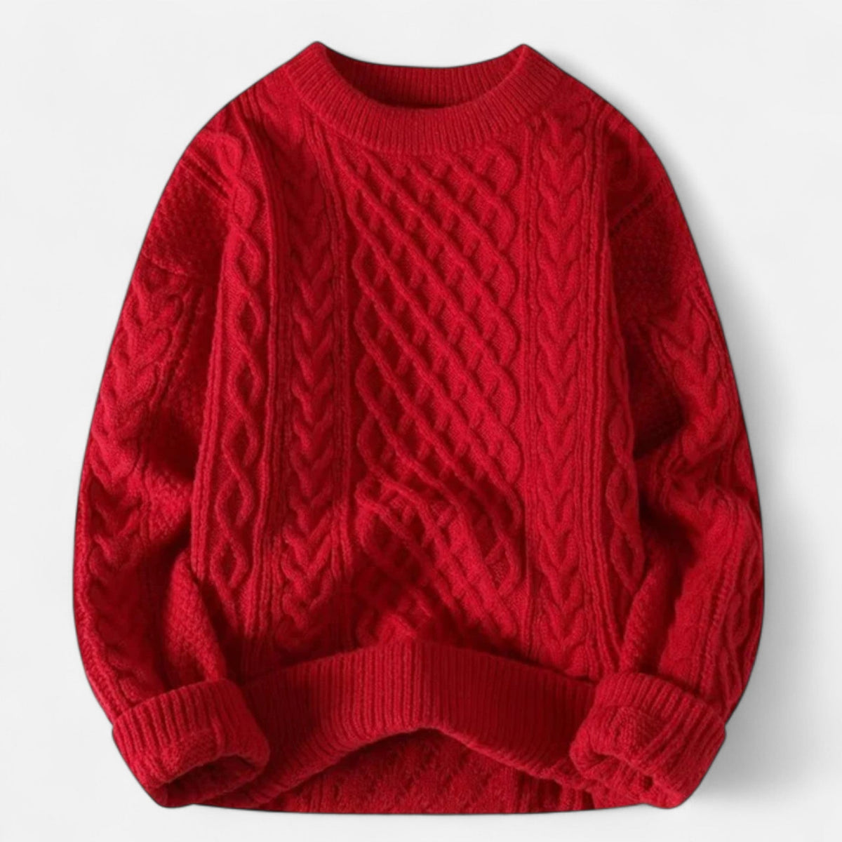 Pull en Laine Femme – Maille Torsadée et Col Rond Style Intemporel