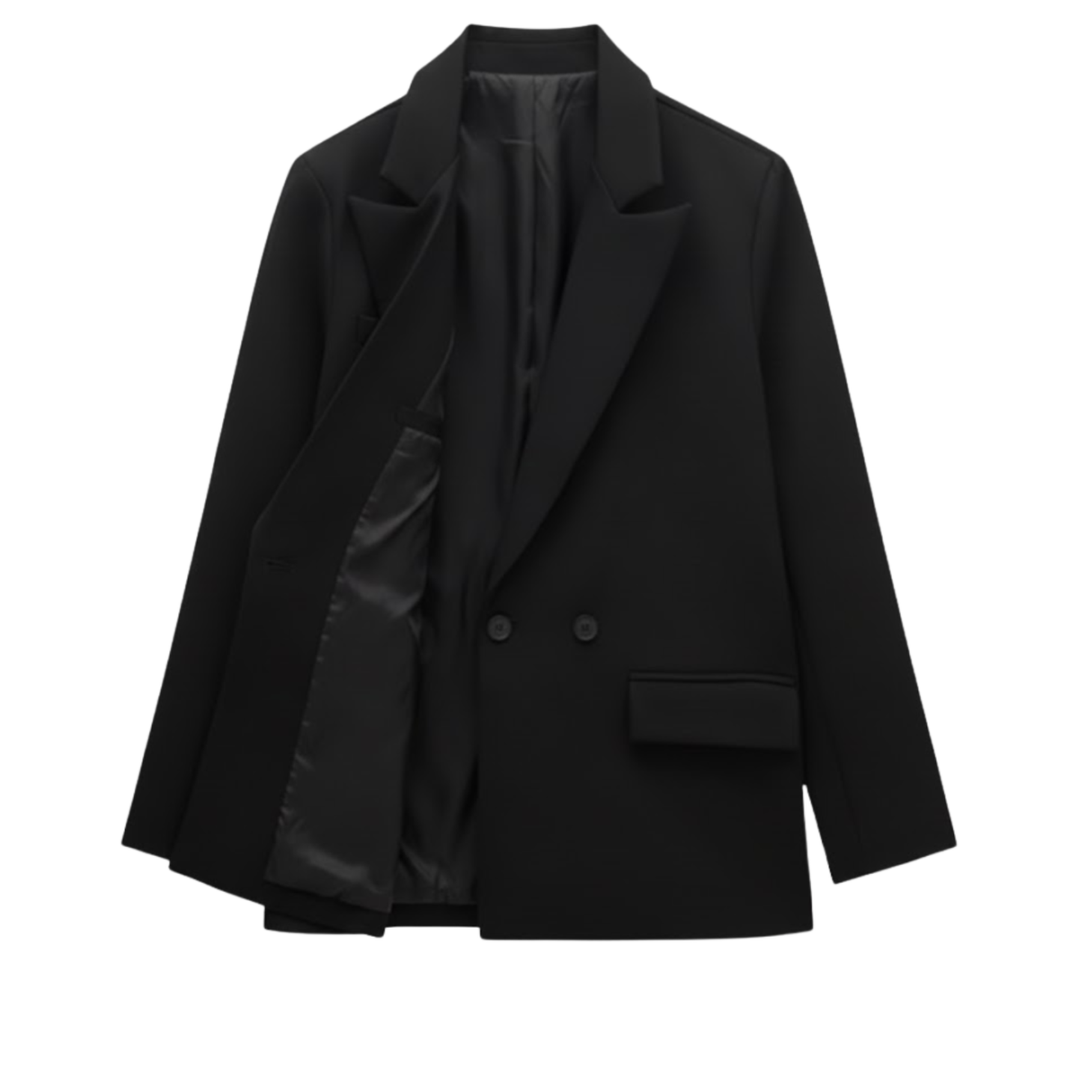 Blazer Femme Vintage à Boutonnage Croisé pour le Bureau