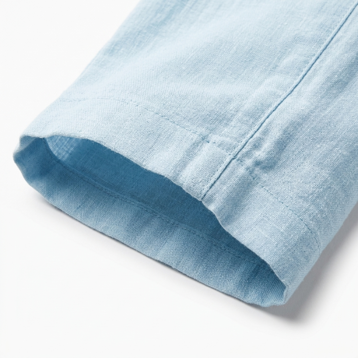 Pantalon coupe droite homme — taille élastique avec cordon — plage et été