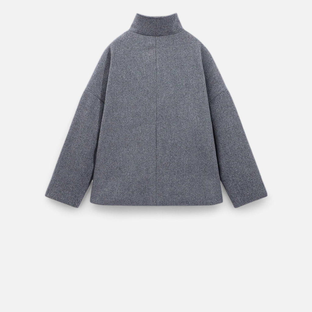 Ancienne Monde | Manteau Court Femme Col Haut Chic