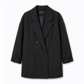 Blazer en Polyester Femme – Croisé et Coupe Oversize Moderne Décontractée
