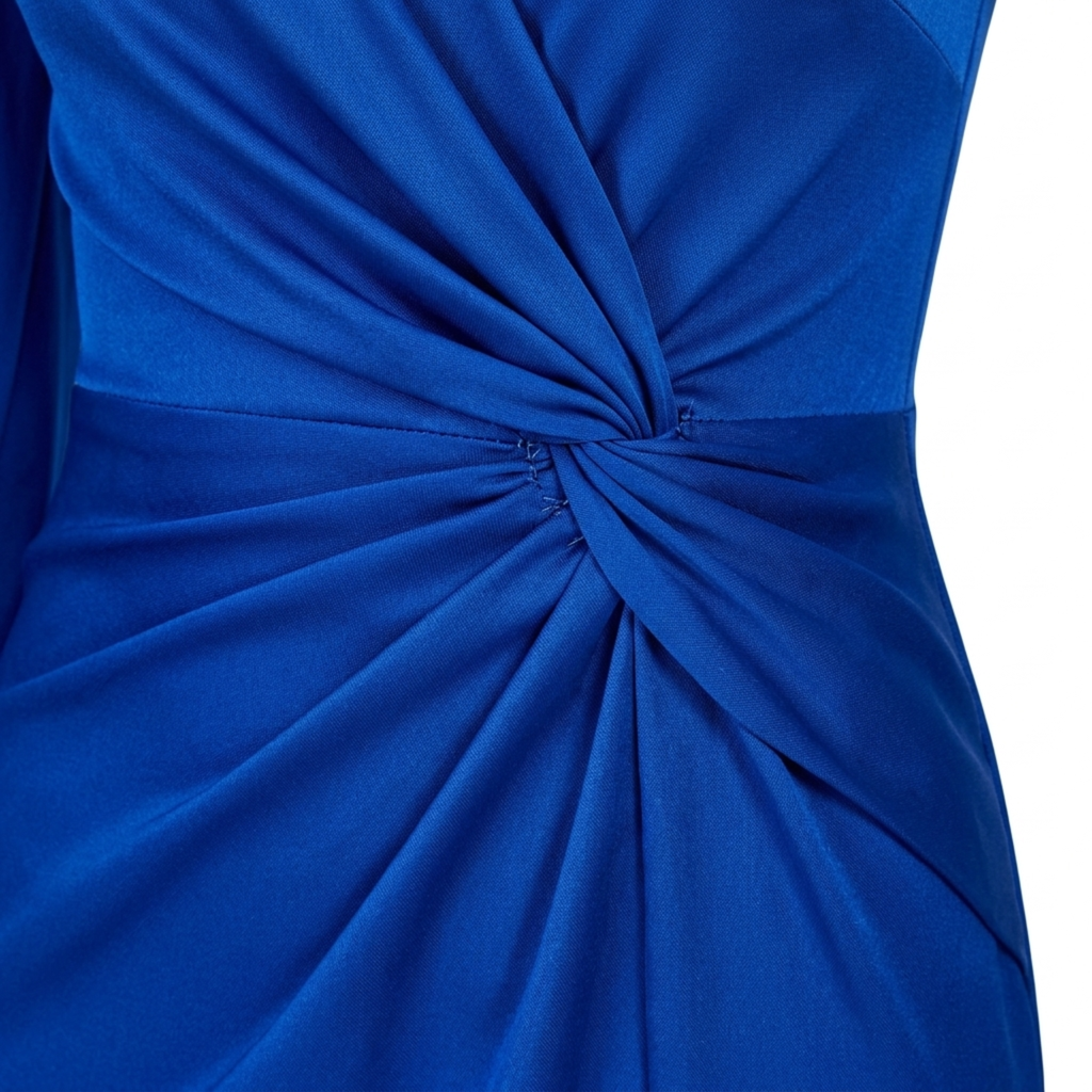 Robe longue femme — satin asymétrique à épaule dénudée | soirée de mariage