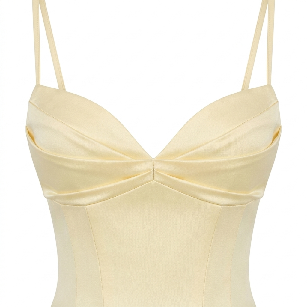 Robe de jour mi-longue — coton extensible et jupe ample à poches