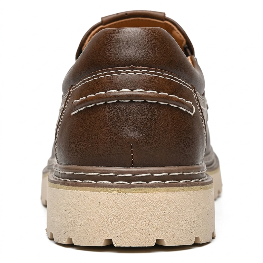 Chaussures cuir sans lacets — semelle robuste et flexible — quotidien