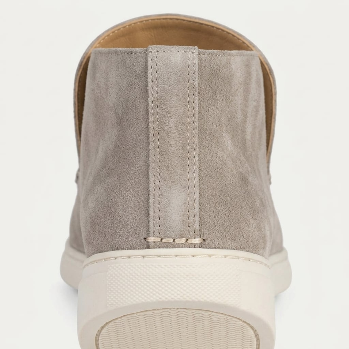 Mocassins montants pour homme — bottines à enfiler en daim — style bureau chic décontracté